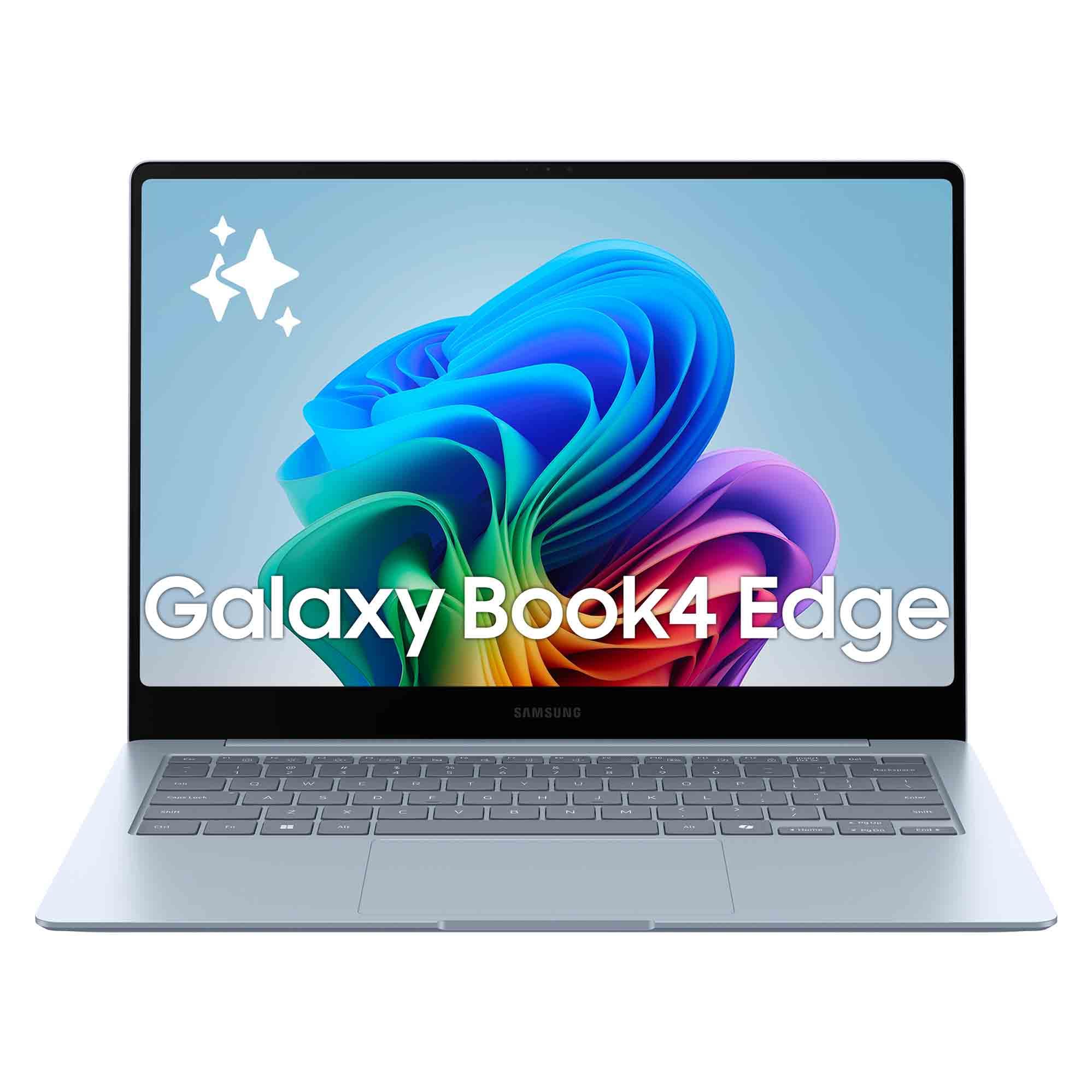 Samsung Galaxy Book4 Edge Ordinateur Portable avec IA 14'', Copilot+ PC, Snapdragon X Elite X1E-​80-​100, Mémoire 16 Go, Stockage 512 Go, Gris Glacier