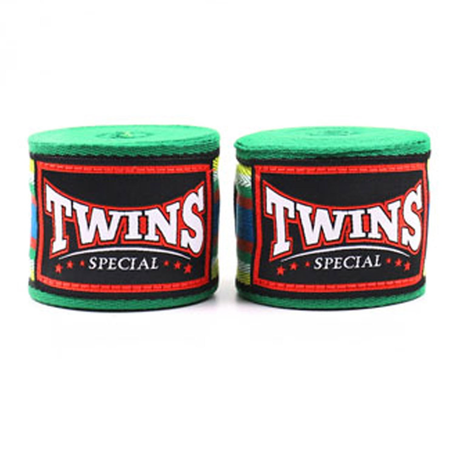 Twins Special Muay Thai Boxing 5m Green Premium Cotton Handwraps - CH2
