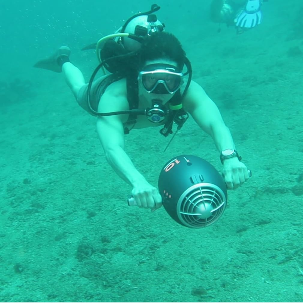 Camolech ROBOSEA Warp10 Sea Scooter 630W Sous-Marin 148wh Patinete subacuático, tabla de surf de buceo de 65 minutos para deportes acuáticos piscina