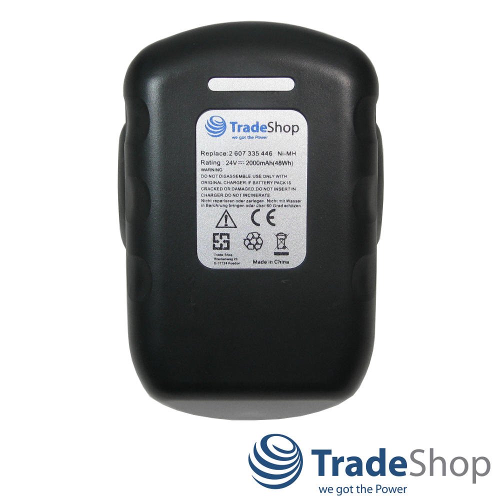 Batterie Ni-MH 24V 2 000 mAh remplaçant batteries Bosch GSR24 VE2 PSB24 VE2 GSR 24 VE2 PSB 24 VE2 GBH 24V Professional GBH 24VF GSH 24V GBH24V GBH24VF GSH24V GBH 24 V GBH-24V GBH 24 VF GSH 24 V
