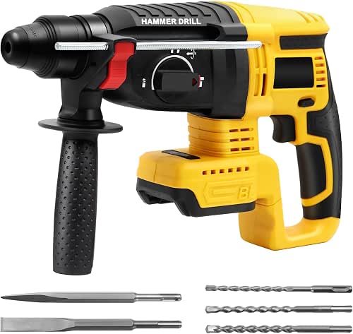 Cordless SDS Hammer Drill for Dewalt 20V MAX Battery, Brushless