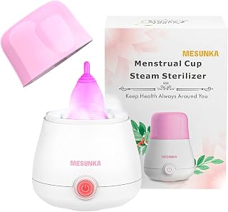 Menstrual Cup Steamer, MESUNKA Menstrual Cup Cleaner for All Menstruation Cups, One Button Control Steam Cleaner, High-Temperature Steamer (New)