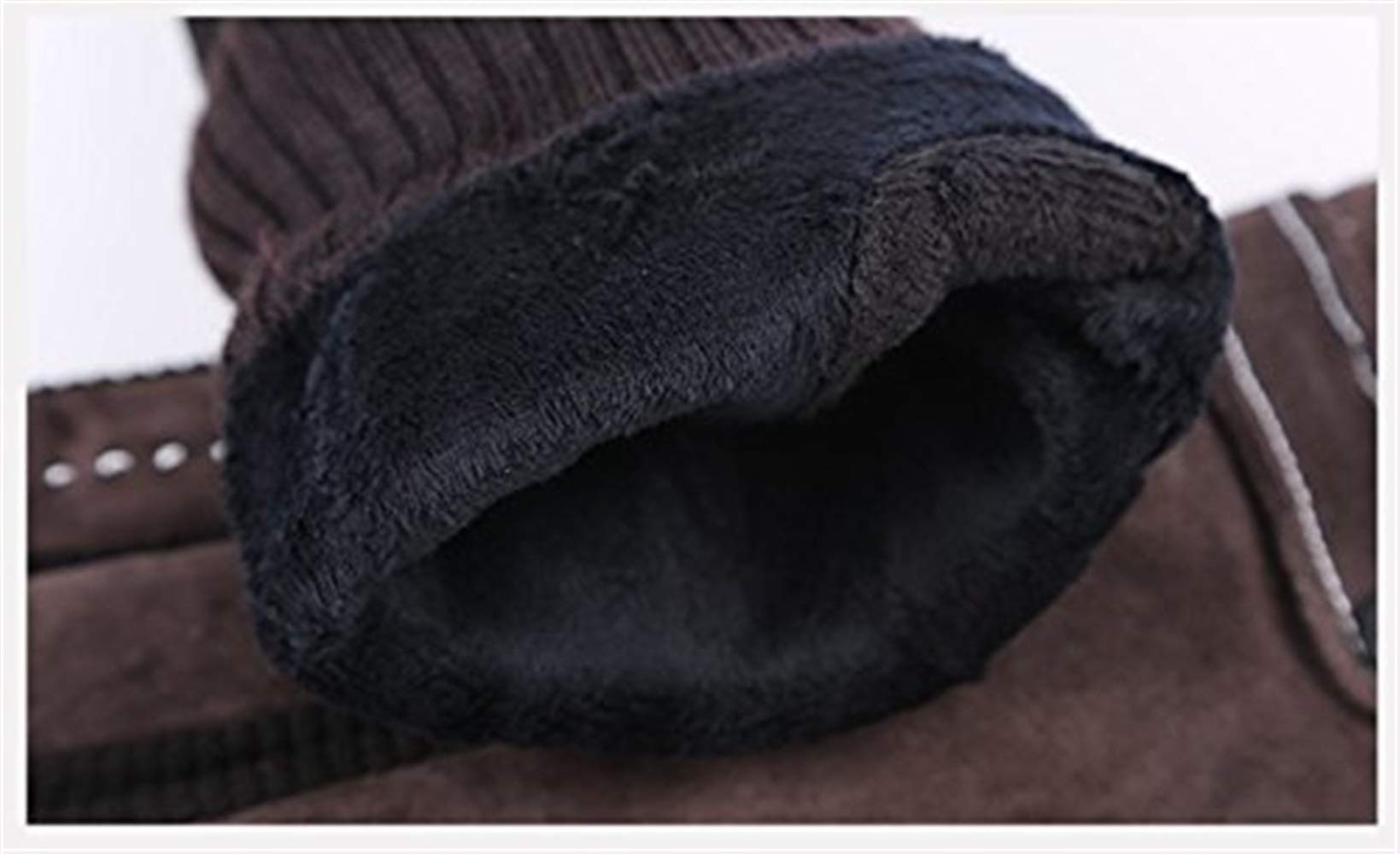 Unisex-Adult Mittens Męskie Outdoor Winter Grube Ciepłe Rękawiczki Nowoczesne Casual Men Fashion Rękawiczki Termiczne Rękawiczki Jeździeckie/Black 2/One Size