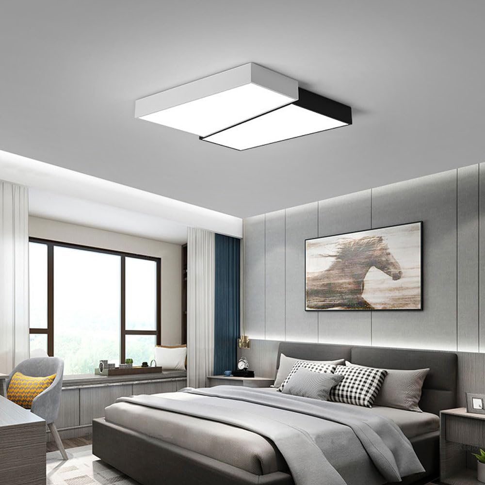 Lampy wiszące do przedpokoju LED ściemnialna czerń biała współczesny montaż podtynkowy niskoprofilowa lampa sufitowa do łazienki do kuchni salonu