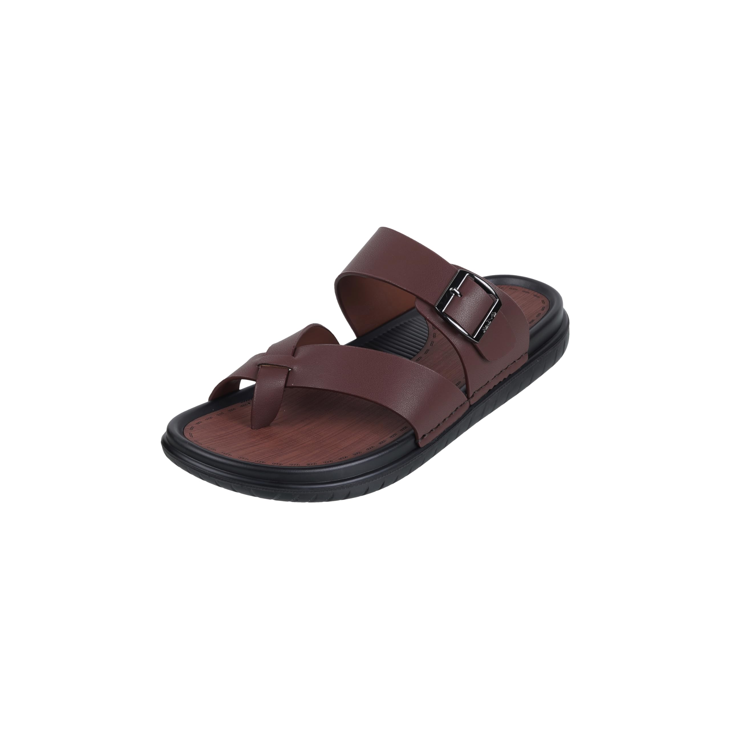 Metro daVinchi Mens Brown Faux Leather Stylish Round Toe Sandals-UK/11.5 EU/46 (60-8) (B0D5BNDLGY) Amazon Price History, Amazon Price Tracker