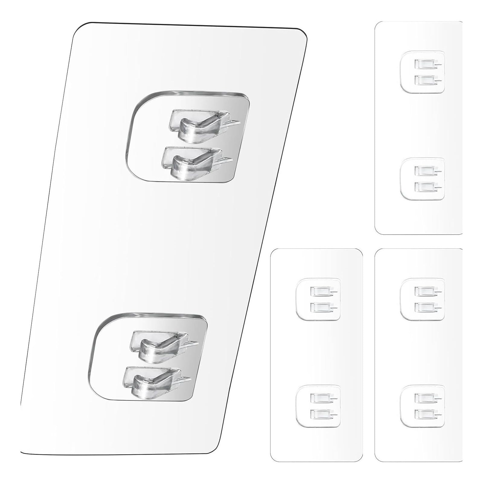 LIUZIKUN Drillless Hooks For Damage Release Installation Strong Adhesive Clear Efficient For Home Organization