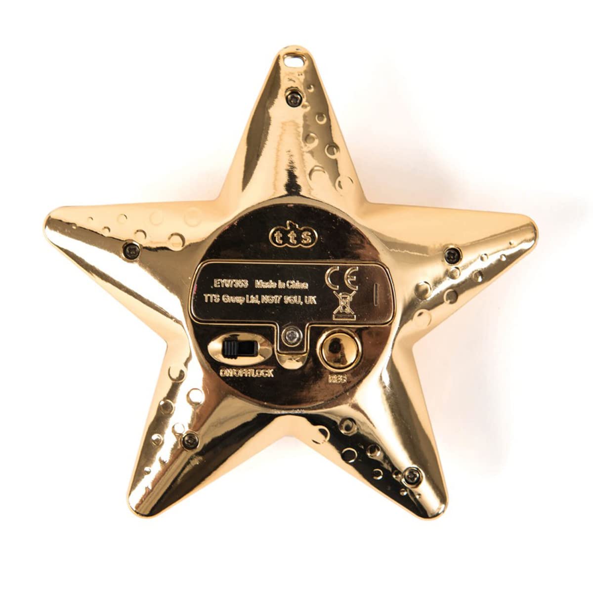 6-pcs Voice Sound Music Recorder Golden Star Shaped - Playback Message Recording Device