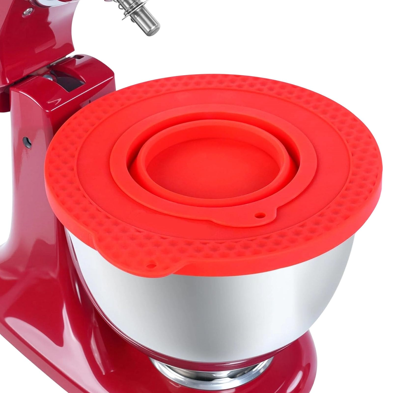 ERRORY Splash Resistant Silicone Mixing Lid Nonslip Stand Mixer Bowl Lid for 4.5-5QT Tilt Head Mixers Bowl Kitchen Tool Stand Mixer