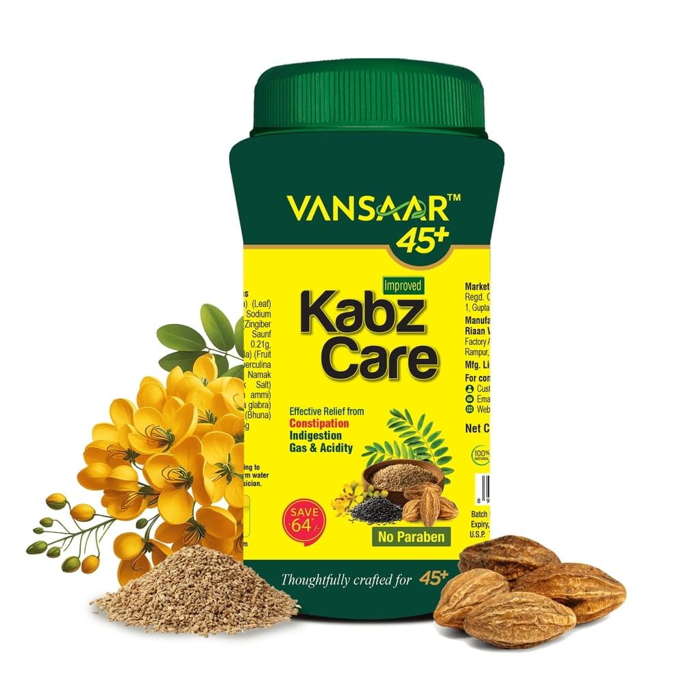 Vansaar KabzCare Granules – 240g | Quick Relief from Constipation, Indigestion, Gas & Acidity