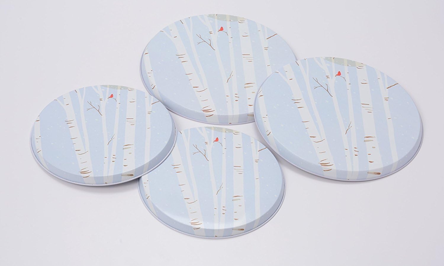Range Kleen 5055 Winter Bird Round Burner Kovers Set of 4