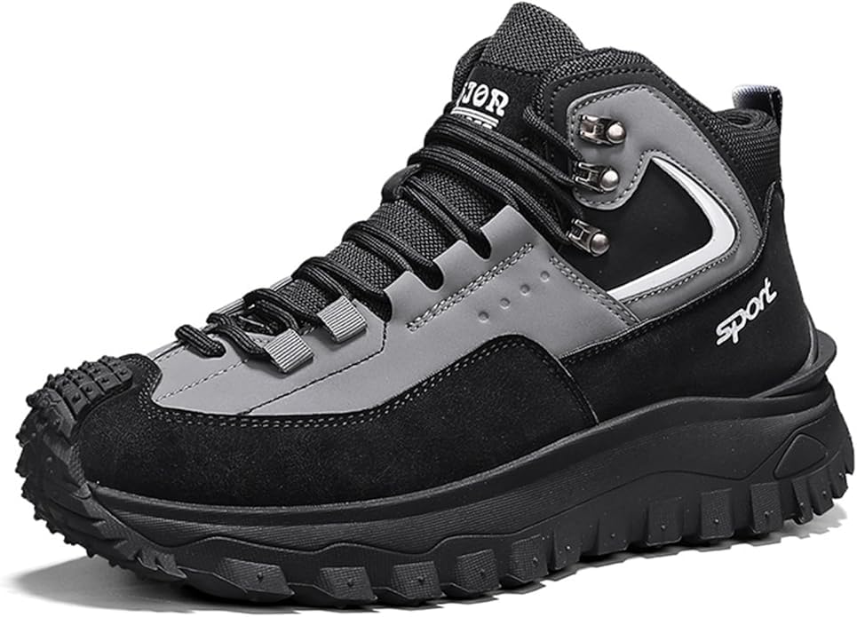 Safety Work Orthopedic Hiking Boots, Puncture-Proof, Non-Slip Safety Hiking Boots for Outdoor Construction