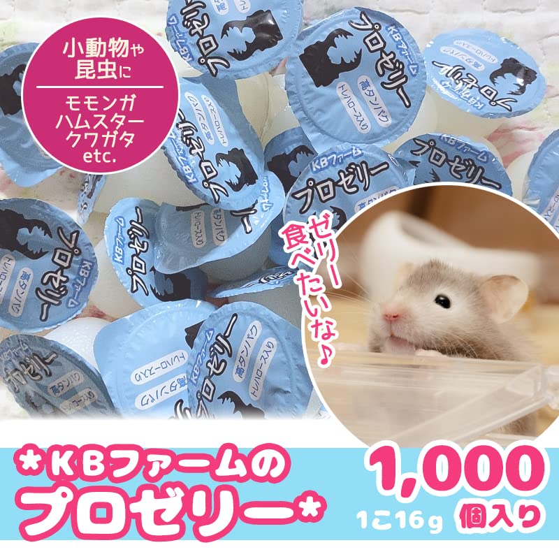 プロゼリー 1000 昆虫ゼリー クワガタ・カブトムシ・モモンガ・ハムスターC 昆虫ゼリー プロゼリー（16g 100個入り） カブトムシ