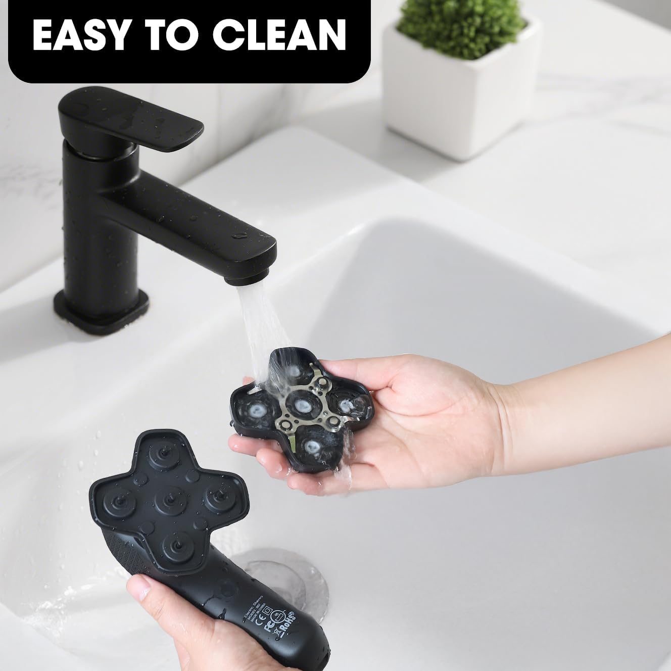 Manscape Body and Ball Trimmer for Men, Bald Head & Body Shaver, Mens Grooming Kits Pubic Groin Hair Trimmer, Body Groomer Electric Razors for Smooth Shaving, IPX7 Waterproof - Image 6