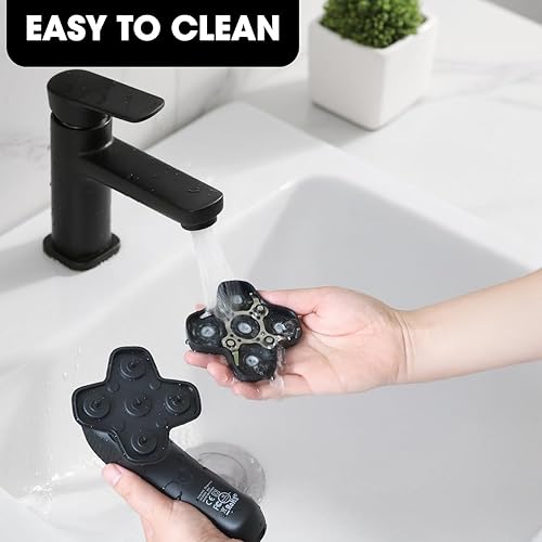 Miniatura 6 de Manscape - Recortador de cuerpo y bola para hombres, afeitadora de cabeza y cuerpo calvo, 3 en 1, recortadora de pelo de nariz y ingle púbica,