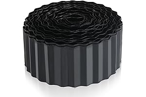 4" x 50Ft Landscape Edging Border - Metal Corrugated Garden Edging