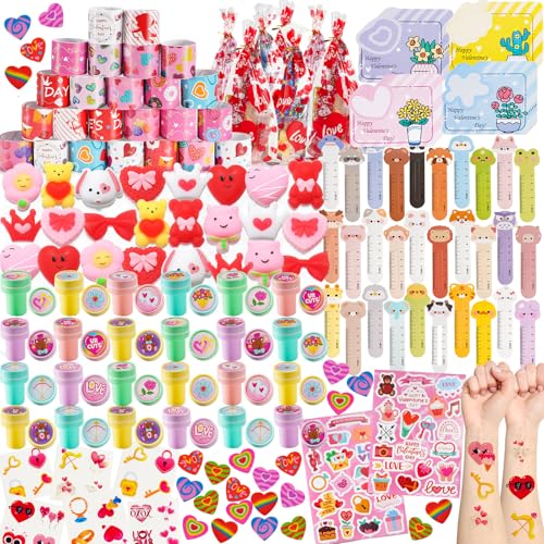 Valentines Day Party Favors for Kids Classroom Goodie Bag Stuffers Gifts