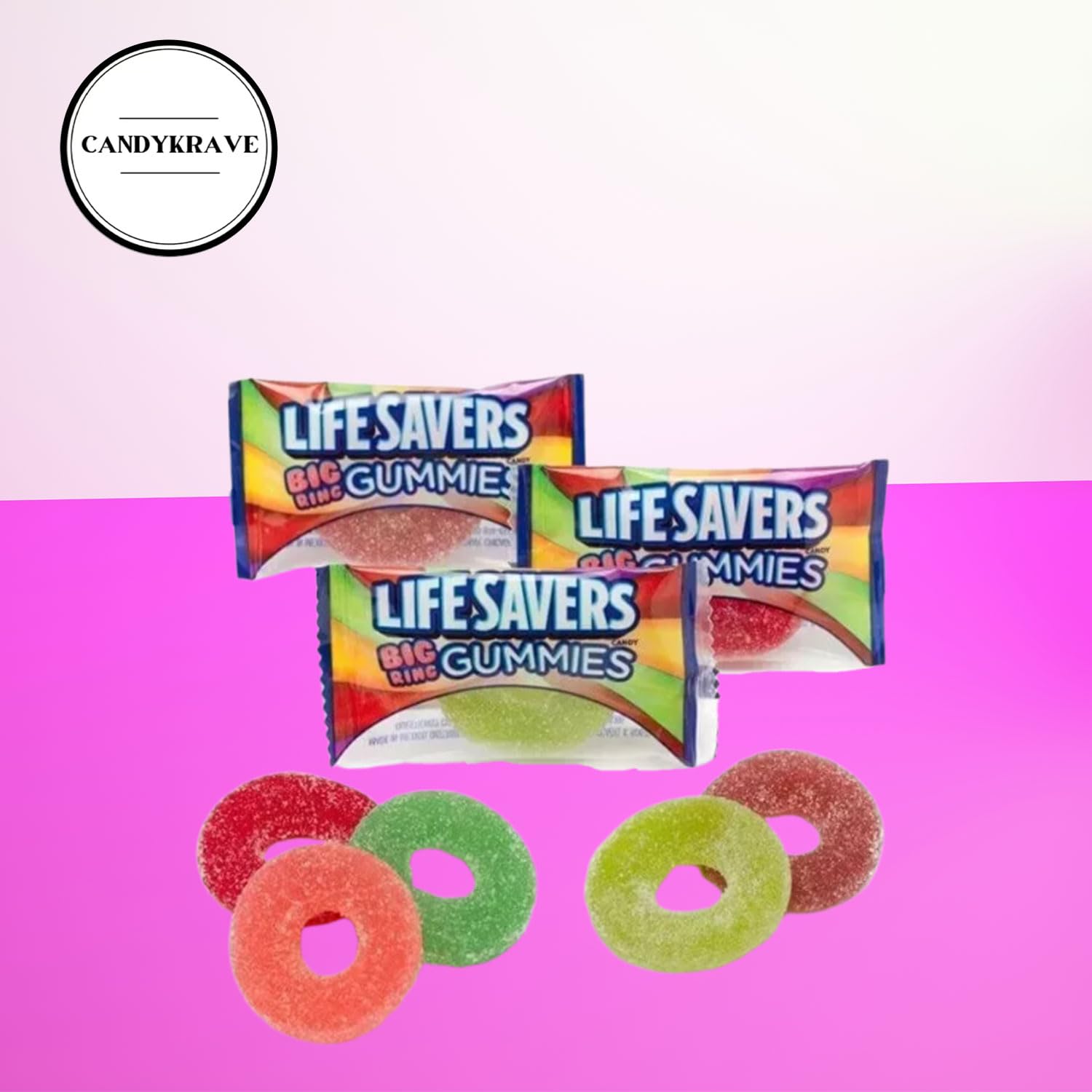 Snapklik.com : LifeSavers Gummies Candy - Assorted Fruity Flavors -  Individually Wrapped Delicious Big Ring Gummy Candy Assortment For  Birthdays, New Year, Christmas, Valentines Day, Pinata \u0026 Pantry, image size:1500x1500