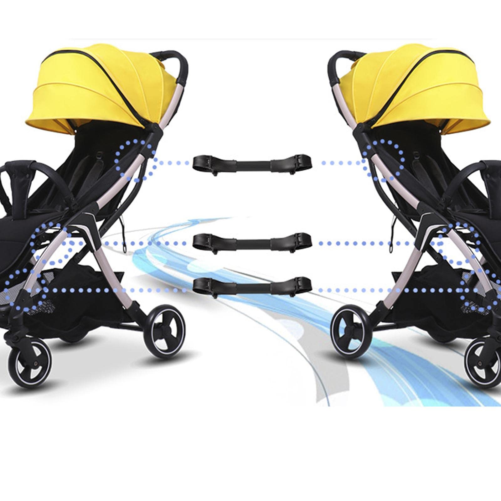 3 Pièces Jumeau Bébé Poussette prise En D'aluminium Joints Universels Durable À Double Parapluie Linker pour Cart