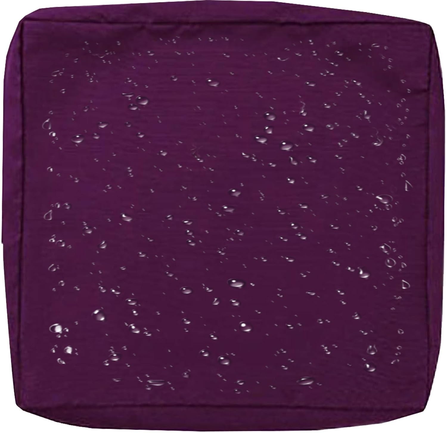 1/2/4 Pack Waterproof Sofa Seat Cushion Covers with Zipper for Outdoor and Indoor/Patio/Garden/Rattan/Chairs Furniture Protectors Cover 50/60cm Cushion Slipcover Removable(Color25,60x55x10cm(1pc))
