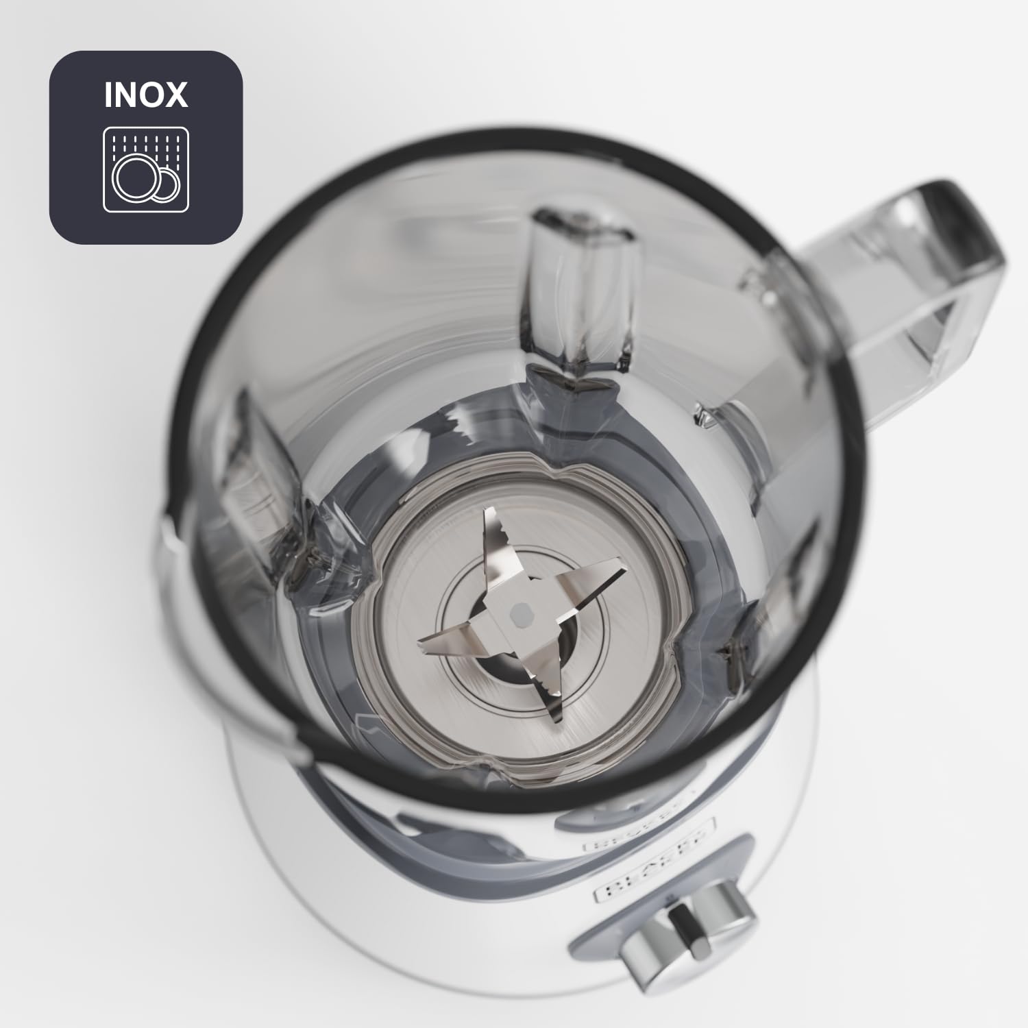 BLACK+DECKER - Batidora de Vaso BXJB1002E 1000W | Jarra Cristal 1,5L | Cuchillas Desmontables Acero Inox 4 Filos | Pica Hielo | 2 Velocidades + Pulse | Lavavajillas | Sistema Seguridad
