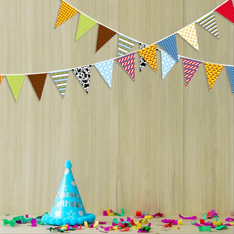 Image of Fabric Pennant Banner for Toy and Story Themed Birthday Party Decorations, Toy Inspired Story Party Decorations and Supplies, Birthday Yard Sign