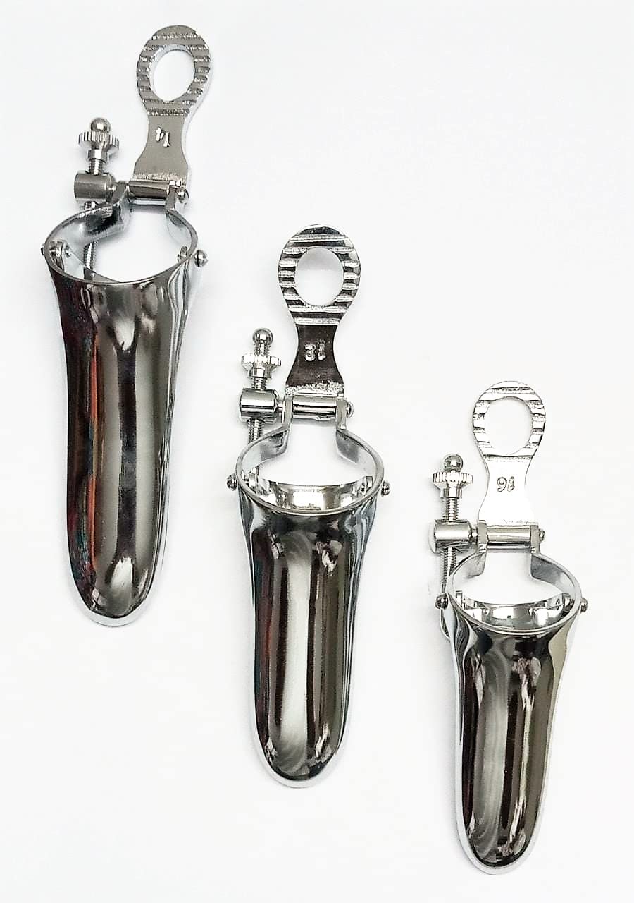 Cusco Vaginal Speculums (Brass), Set of 3 (Small, Medium & Large) by swarup surgical