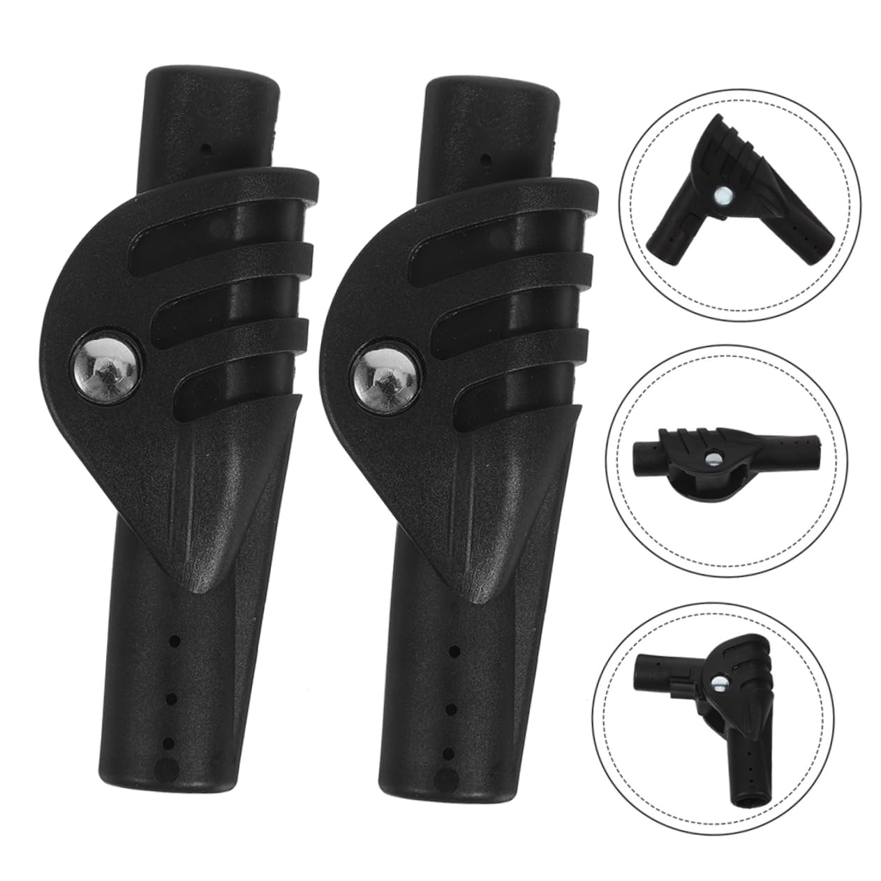 ibasenice Joint De Tente Tige De Support De Tente Accessoire De Tente Composant De Tente Tiges Joint Pliant pour Tente Articulation du Poteau De Support Nylon Black