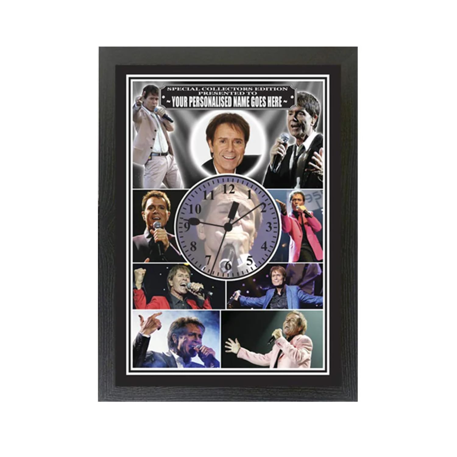 Personalised Cliff Richard Icon Gift Wall Clock | Customisable