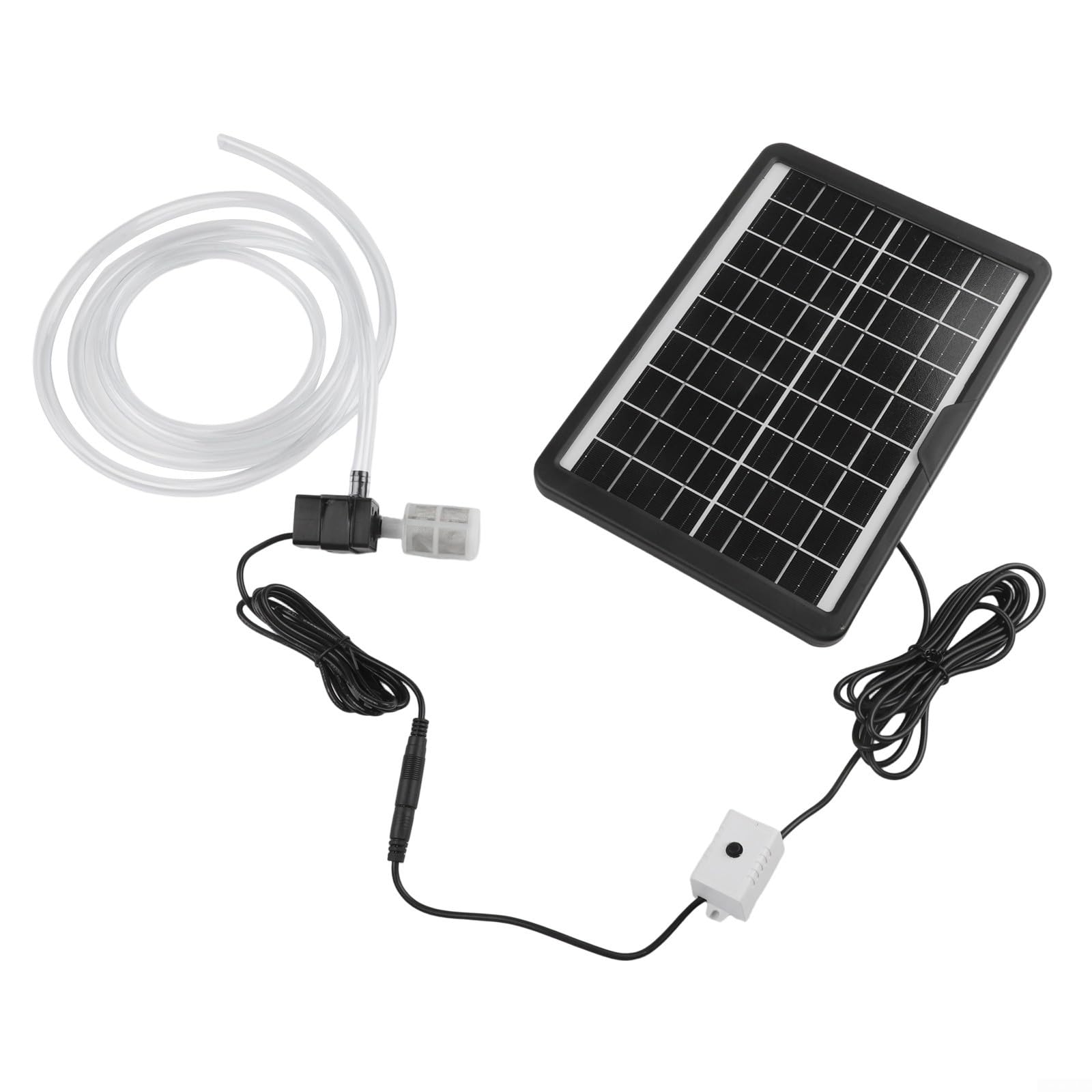 Kit pannello solare 6 W 9 V, con acqua sommergibile da 12 V, pompa flusso 240 l/h, per acquario, stagno, fontana, giardino