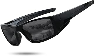 Polarized Sports Sunglasses for Men Women Wrap Around Unbreakable Frame Driving Fishing Cycling Running