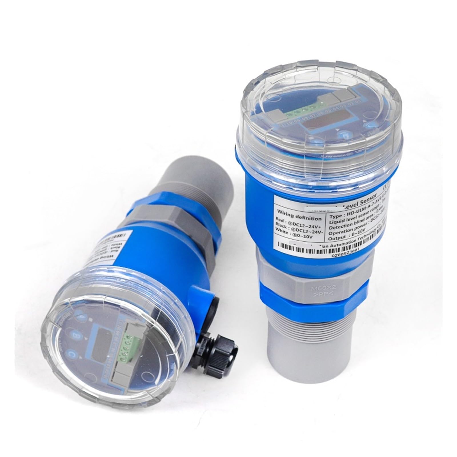 LDHJBNAC Ultrasonic Level Meter Fuel Oil Level Gauge Tank Level Sensor Level Meter rs485 Distance 10 Meter Water Sensor Liquid Level Sensor(7m Range 4-20mA)