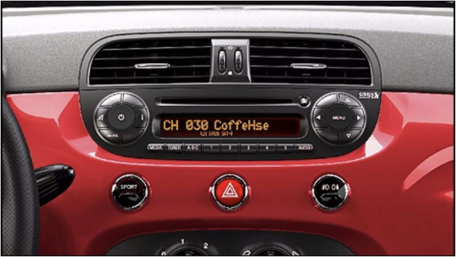 FITS, for Fiat 500 Automobile by Decal USA Radio Stereo Repair Decals Peeling Worn FLAKING Buttons 100% Guaranteed Made in USA