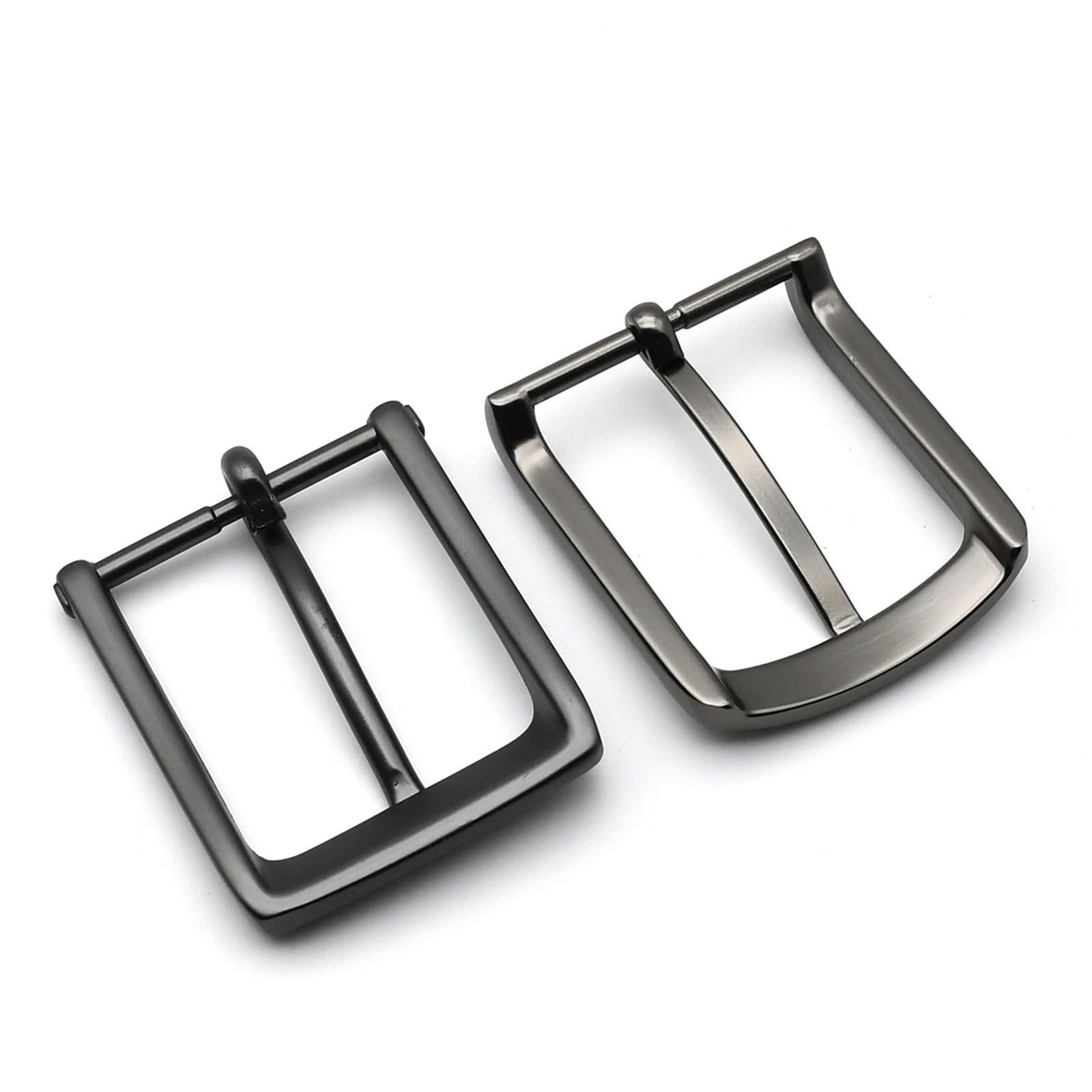 Fibbia for cintura in metallo da 12 pezzi, 35 mm, nera opaca, con perno singolo, for in jeans, for accessori artigianali in pelle 32 a 34 cm Per Cinghie