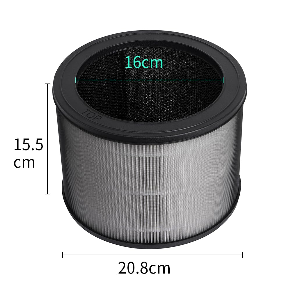 Filtro di ricambio misura O, 1712-0100-00 compatibile con Winix A230 e A231 purificatore d'aria 3-in-1 H13 True HEPA, confezione da 1