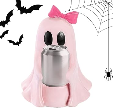 Ghost Drink Holder Statue | Ghost Energy Drink Holder,Festive Holiday Decoration Figurine for Desktop Home Office Display Table Bookshelf Bedroom Desk Tabletop