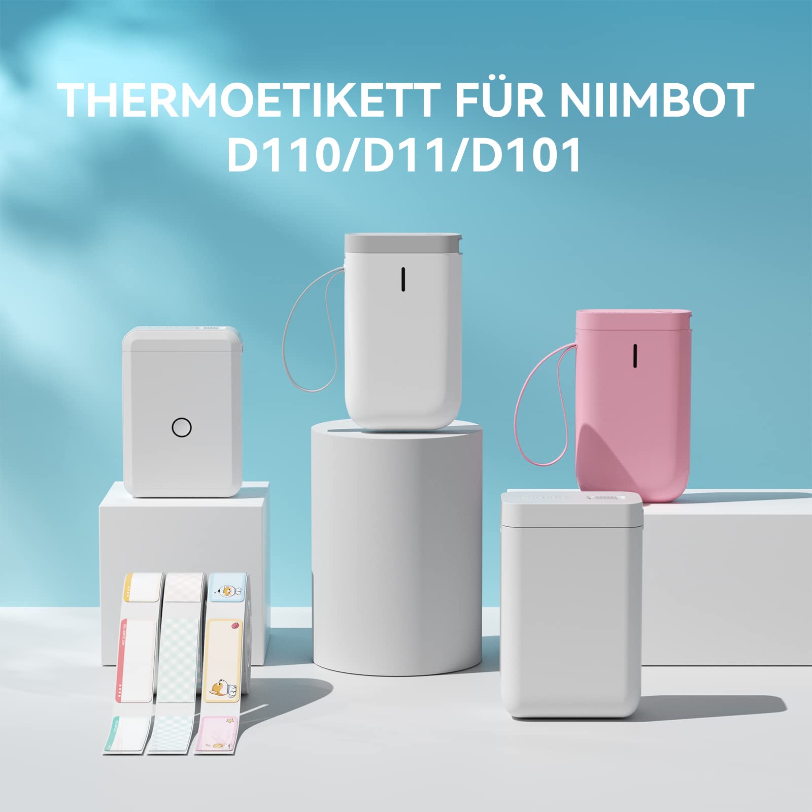 NIIMBOT Thermische etiketten, zelfklevend, 14 x 60 mm