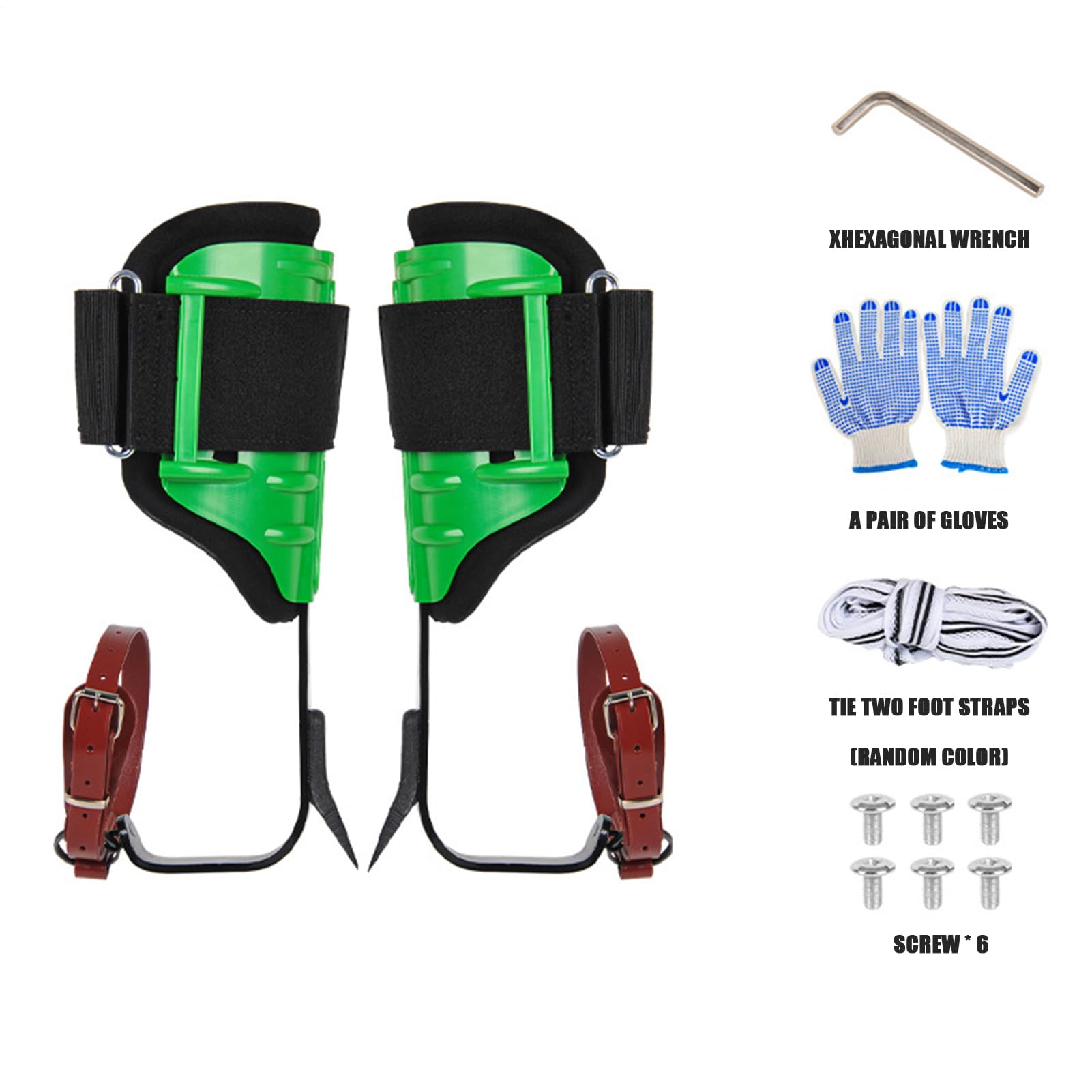 Generisch Esporas de Subida - Treee - Pinchos duraderos | Juego de Equipos | de escalada de alto rendimiento | Equipo de escalada de árboles adecuado para podadores de árboles, linieros y tareas de