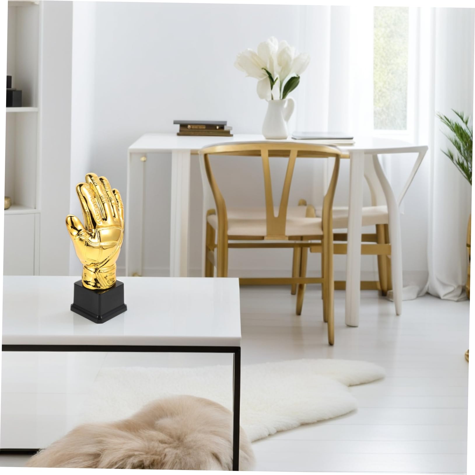 SUPVOX Guanto d'oro Calcio per Portiere in Plastica Premio Decorativo per Competizioni Scolastiche E Campionati Amatoriali