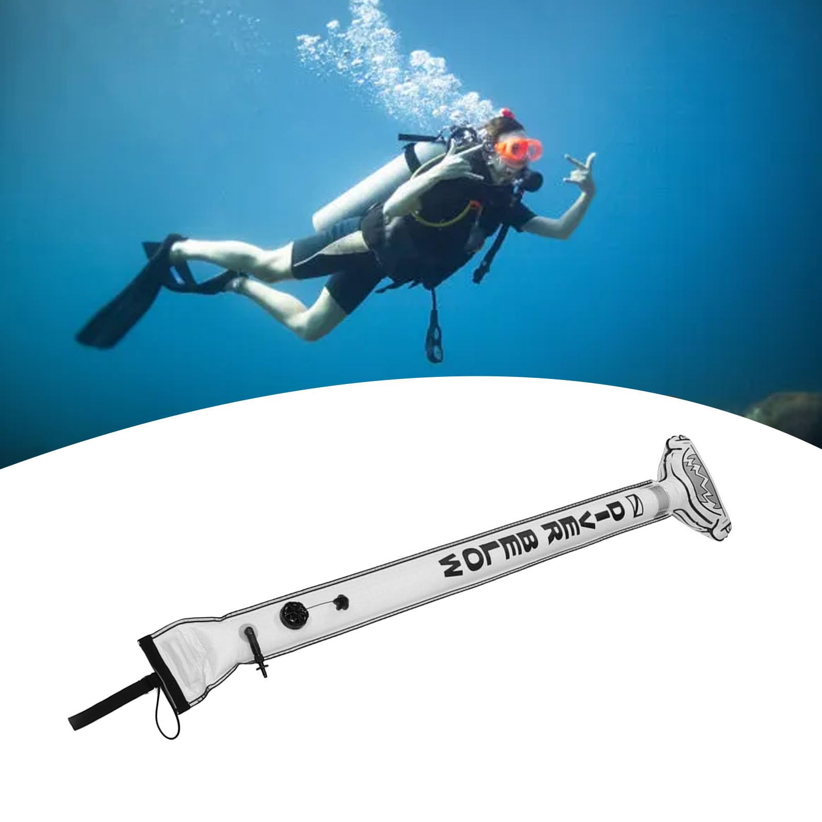 Surface Diving Machine Dive Safety Equipment 6-Foot Scuba Diving Surface Marker Buoy - High ...