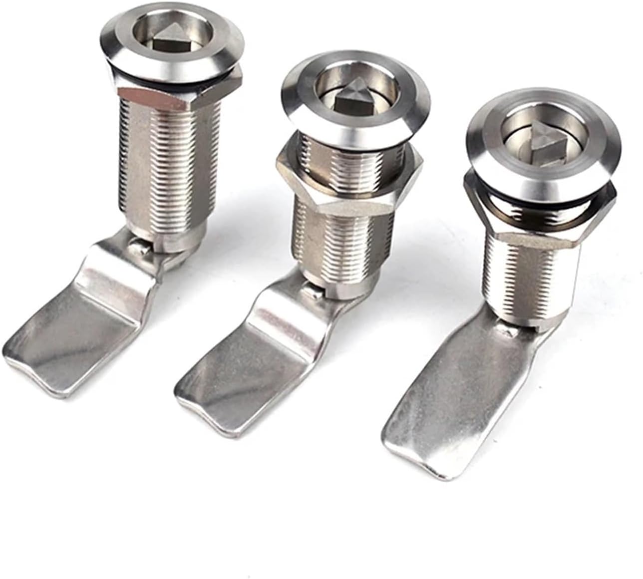 Stainless Steel Straight Tongue Curved Tongue Extended Triangular Lock and Extended Angle GH=50mm 1Pcs(BH0)