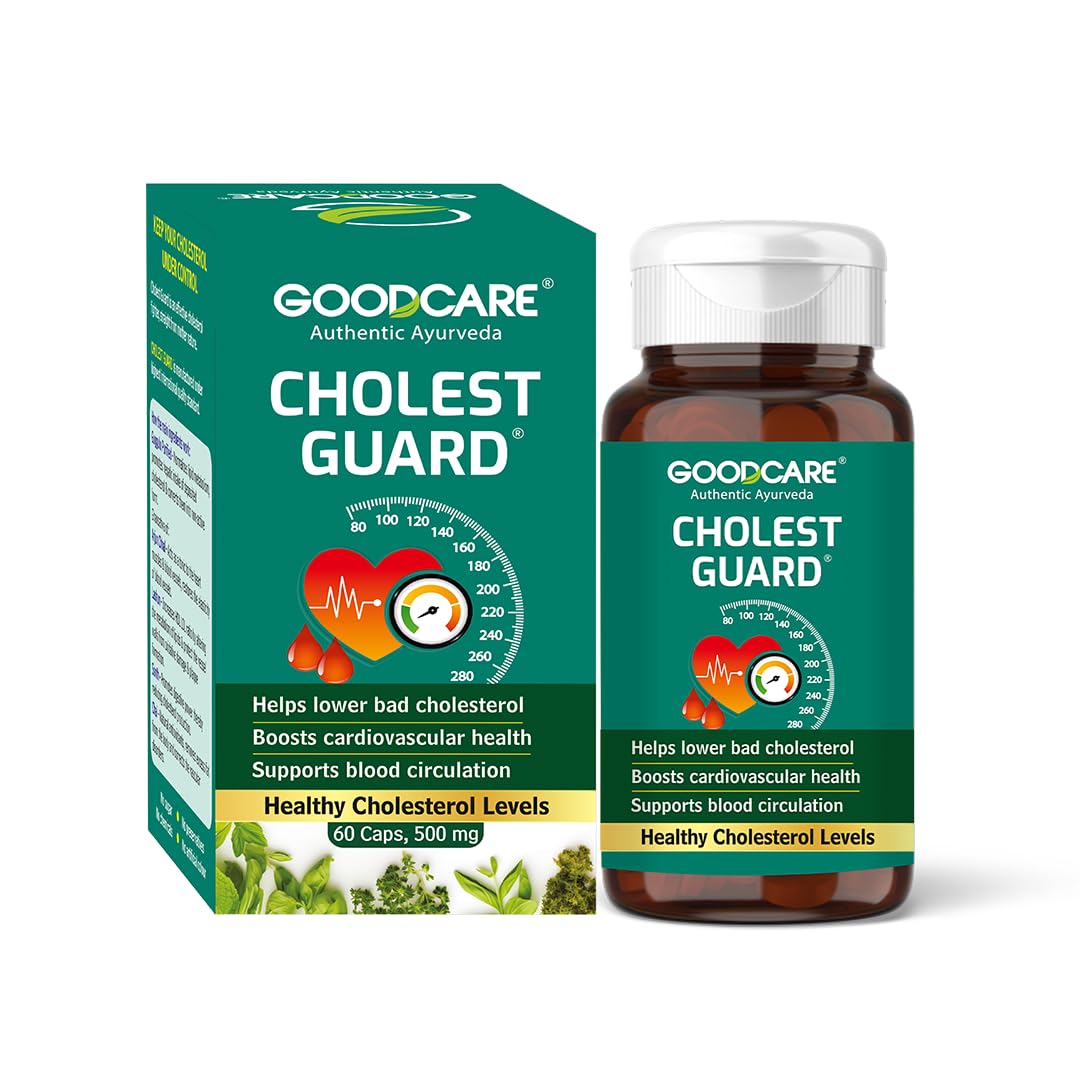Goodcare Cholest guard | Manages Cholesterol Level | Promotes Heart Health | Helps to Fight LDL | Maintain Bad Cholesterol- 60 Capsules (B00AJX40QS) Amazon Price History, Amazon Price Tracker
