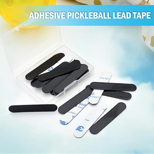 Miniatura 6 de Cinta de plomo para palas de pickleball, 30 piezas de 0.11 oz cinta adhesiva de plomo para remo para personalizar pesas de paleta de pickleball de