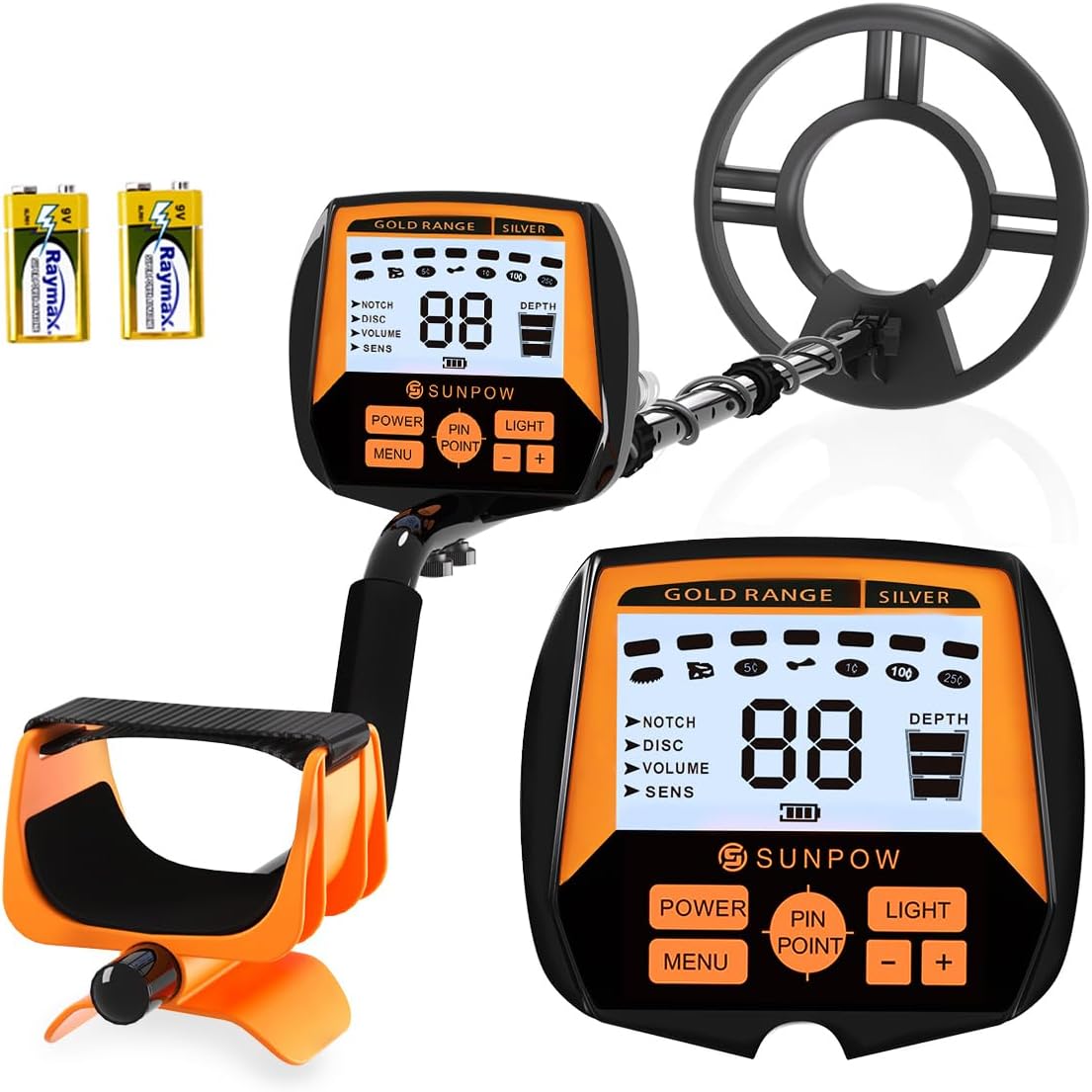 SUNPOW Metal Detector for Adults, Professional Waterproof High Accuracy Metal