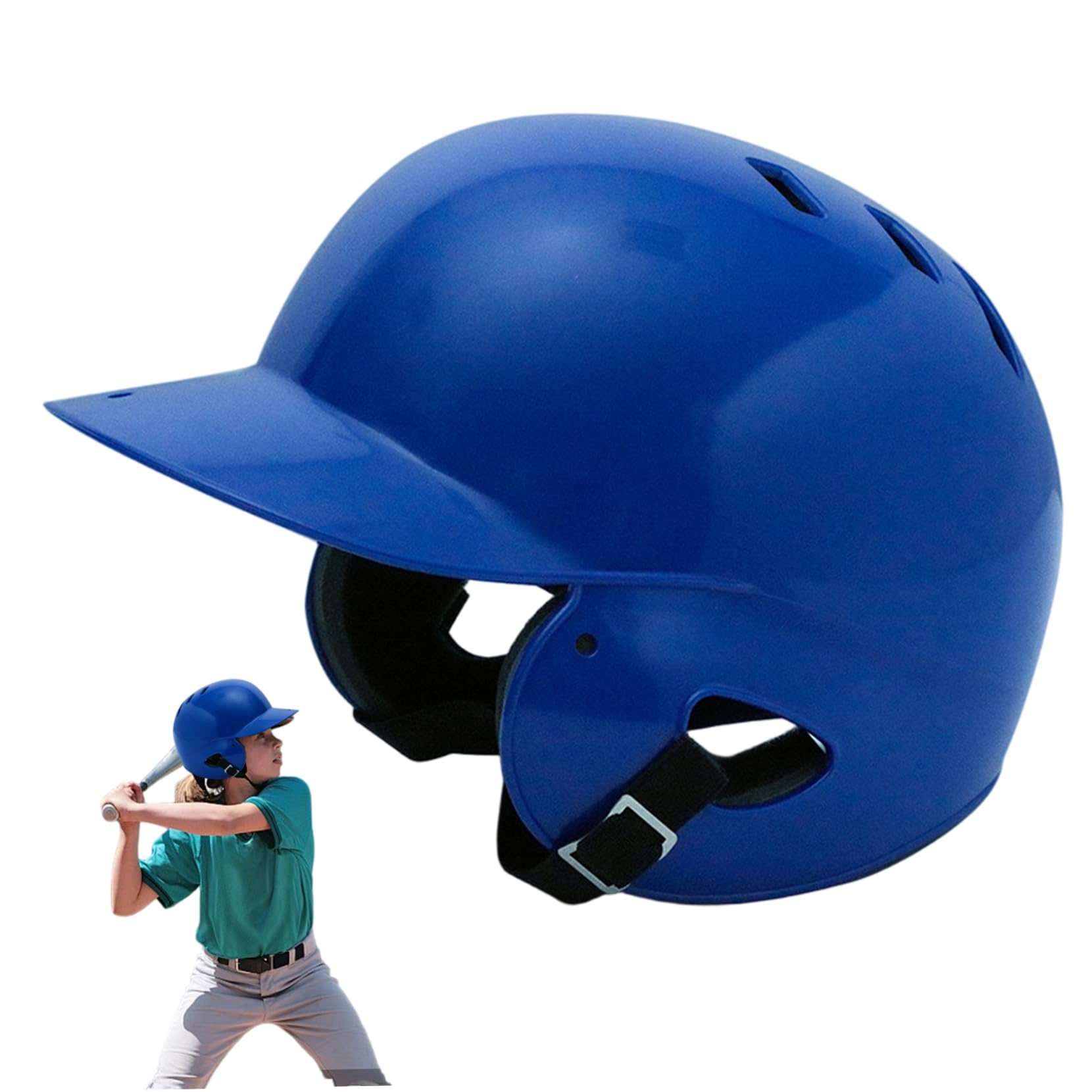 Casco de bateo protector resistente a los impactos, talla única para niños y jóvenes