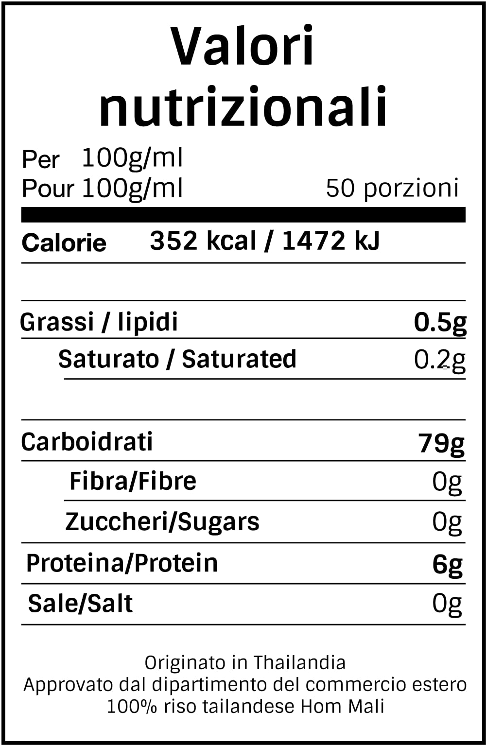 Yum Asia Thai Hom Mali Premium Weißer Jasminreis – 5kg
