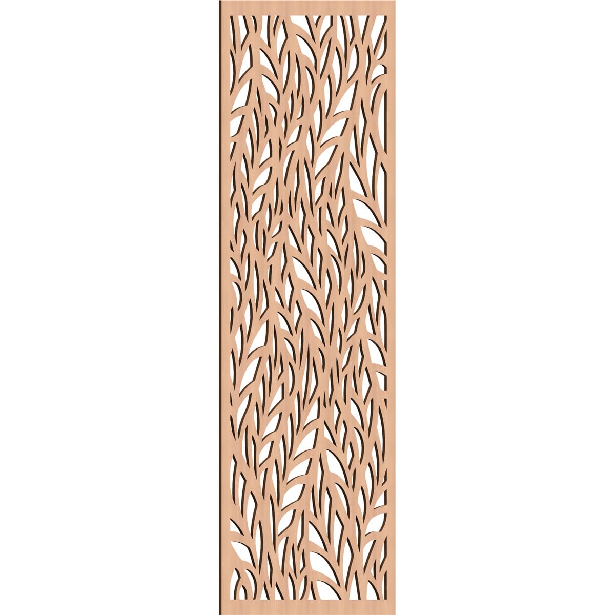 Ortonville Decorative Pierced Fretwork Wood Wall Panels, 33 3/8"W x 84 3/8"H x 3/8"T, Alder
