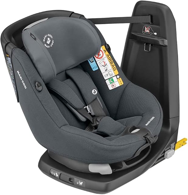 Maxi-Cosi Fotelik samochodowy AxissFix dla malucha, obrotowy fotelik samochodowy, 4 miesiące - 4 lata, 61 - 105 cm, autentyczny grafit
