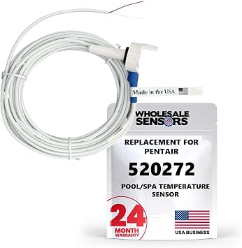 Wholesale Sensors Made in USA Replacement for Pentair 520272 Air/Water/Solar Temperature Sensor, 20FT Cable | & USA Support