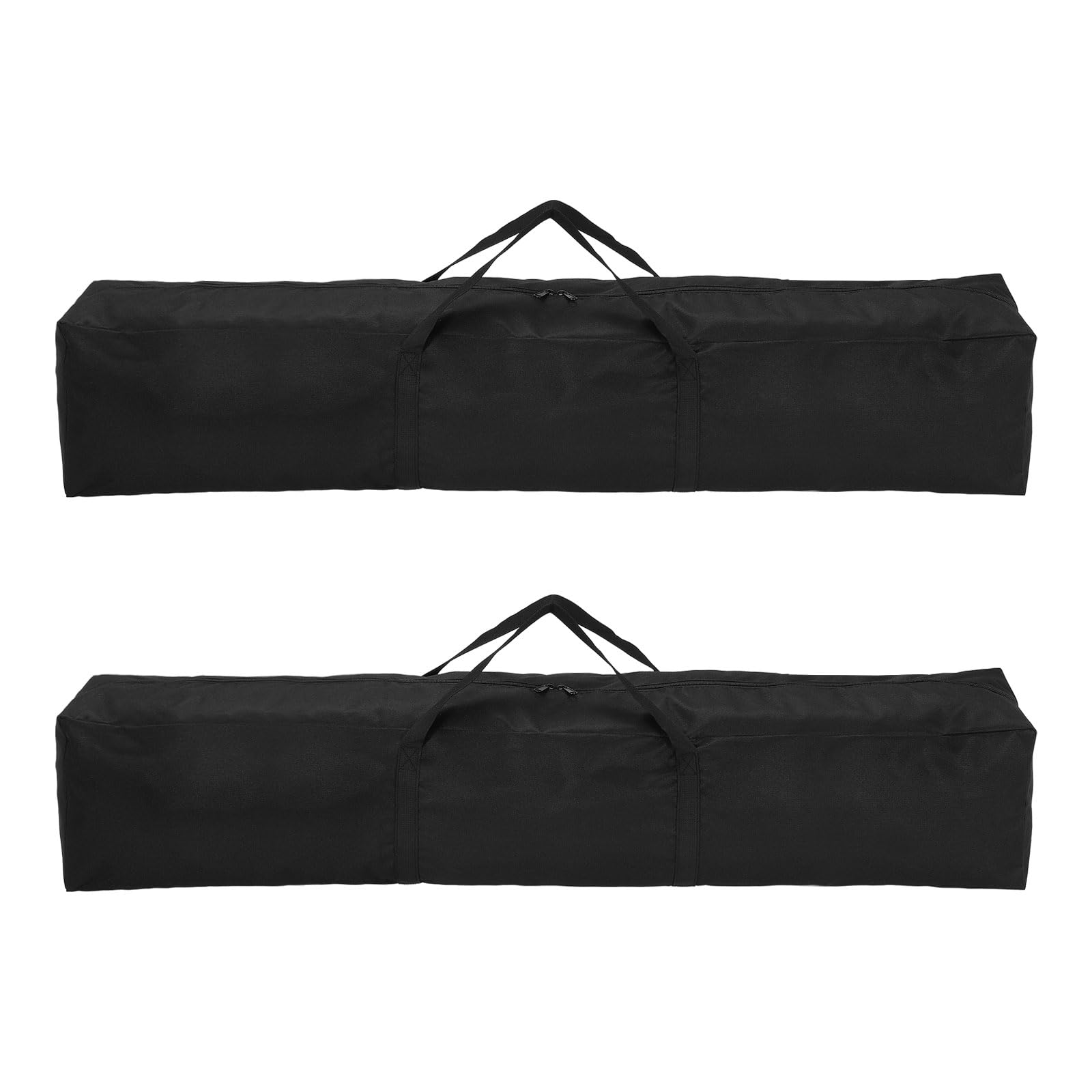 sourcing map 2pcs Camping Chair Replacement Bag 47.2" x 7.9" Folding Chair Carry Oxford Cloth Storage Tent Bag with Handle Strap for Travel Outdoor Camping Sports, Black