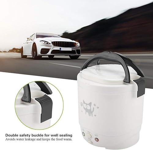Miniatura 4 de Arrocera portátil para viajes Mini 12V 100W 1L olla de arroz multifuncional portátil eléctrica vaporizador de alimentos para automóviles se puede
